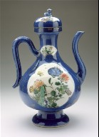 Lidded Ewer (Zhihu) with Lion and Floral Panels