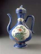 Lidded Ewer (Zhihu) with Lion and Floral Panels