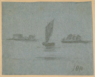 Untitled (Sailboats in Landscape)