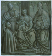 Virgin and Child Enthroned with Saint Augustine, Saint Blaise, and a Donor