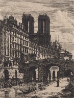 Etchings of Paris: The Petit-Pont
