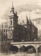 Etchings of Paris: The Tour de l' Horloge