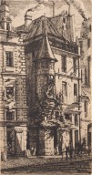 Etchings of Paris: Turret on the Rue de la Tixéranderie