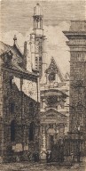 Etchings of Paris: Saint-Étienne-du Mont