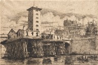 Etchings of Paris: The Notre-Dame Pump