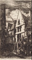 Etchings of Paris: The Rue des Toiles at Bourges