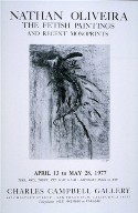 (Poster) Nathan Oliveira: The Fetish Paintings and Recent Monoprints, exhibition at Charles Campbell Gallery, San Francisco, 4/13-5/28/77