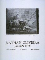(Poster) Nathan Oliveira: January 1976. Exhibition at Smith Andersen Gallery, Palo Alto, California