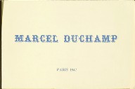 'Marcel Duchamp', pamphlet 1 of 4, Four Pamphlets with Poems by Georges Hugnet, Paris 1941 by Georges Hugnet (Paris: Georges Hugnet, 1941).