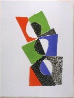 Frontispiece, Abstract Illustration in the book Juste present (Paris: La Rose des Vents, 1961)