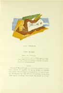 Untitled, headpiece for the "Acte premier," pg. 9, in the book Le Piège de Méduse: Comédie lyrique en un acte by Erik Satie (Paris: Galerie Simon, 1921).