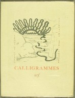 Cover, in the book Calligrammes by Guillaume Apollinaire (Paris: Librairie Gallimard, 1930)