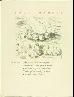 "les collines," pg. 22, in the book Calligrammes by Guillaume Apollinaire (Paris: Librairie Gallimard, 1930)