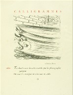 "arbre," pg. 38, in the book Calligrammes by Guillaume Apollinaire (Paris: Librairie Gallimard, 1930)