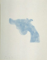 Untitled (blue handgun) from the book The Poet Assassinated by Guillaume Apollinaire, translated by Ron Padgett (New York: Tanglewood Press, Inc., 1968)