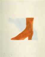 Untitled (brown boot) from the book The Poet Assassinated by Guillaume Apollinaire, translated by Ron Padgett (New York: Tanglewood Press, Inc., 1968)