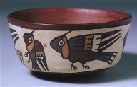 Bowl with hummingbird designs