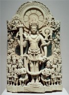 Stela with a four-armed Vishnu