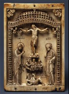 Plaque with the Crucifixion and the Stabbing of Hades
