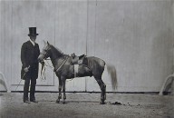 Bouton d'Or, Pony of the Prince Imperial with Groom