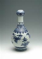 Bottle-Shaped Vase with Onion Mouth (One of a Pair)