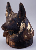 Lid to canopic jar with the head of Duamutef