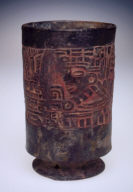 Footed Cylinder vase