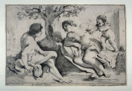 Venus and Adonis with Cupid