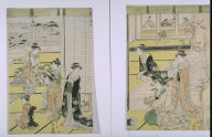 Women Preparing for a Poetry Gathering to Celebrate the New Year, possibly from the Tale of Genji