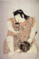 Kneeling Boy Holding an Hourglass