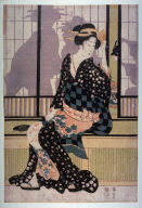 Furyu yusuzumi sanbijin (Three elegant women enjoying the evening cool)