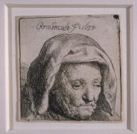Rembrandt?s Mother in a Cloth Headdress, Looking Down