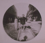Chinatown Album: Man Balancing a Load