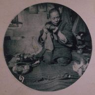 Chinatown Album: Kneeling Woman with Cloth