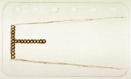 Working proof for the unpublished print (I) rejected from the edition of the set For circular fluorescent light