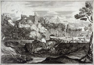 Landscape With Castle And People Working In Foreground