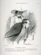 UN TRIOMPHE DE BOTANISTE, No. 26 fom the series LES BEAUX JOURS DE LA VIE, published in Le Charivari 20 October 1844