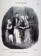 Au nouvel an, visite obligée à la tante Rabourdin no. 46 from the series Les bons bourgeois