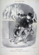Une visite au salon. no.1 from the seies Tout ce qu'on voudra published in Le Charivari 28 March 1847