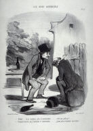 "Robert.... tu ne soutiens plus la conversation... c'est pas poli ça!..." no. 53 from the series Les bons bourgeois