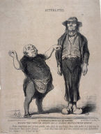 Le remboursement des 45 centimes nouveau tour financier inventé par le célèbre prestigidateur Berryer... no. 90 of the series Actualités published in Le Charivari 19 March 1851
