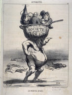 Le nouvel Atlas no. 118 of the series Actualités published in Le Charivari 9 May 1851