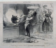 Comme quoi le macadam contrarie spécialement le commerce de la galette no. 161 of the series Actualités published in Le Charivari 10 July 1850