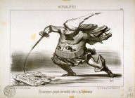 Un matamore portant une terrible botte à la Constitution no. 182 from the series Actualités