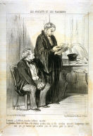 L'avocat. - l'affaire marche, l'affaire marche!... no. 1 of the series Les avocats et les plaideurs published in Le Charivari 12 November 1851