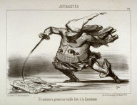 Un matamore portant une terrible botte à la Constitution no. 182 from the series Actualités
