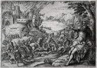 Plate M from set of moral allegories
