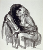 Tod hèlt Mèdchen im Schoss (Death Holds Girl in his Lap), second of eight from the series Tod (Death)
