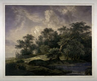 Landscape with trees and a small river