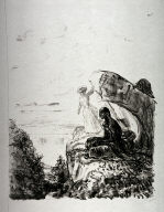(One from the series) Fifty-one Mounted Lithographs of the Lederstrumpf Series, Japan paper proofs